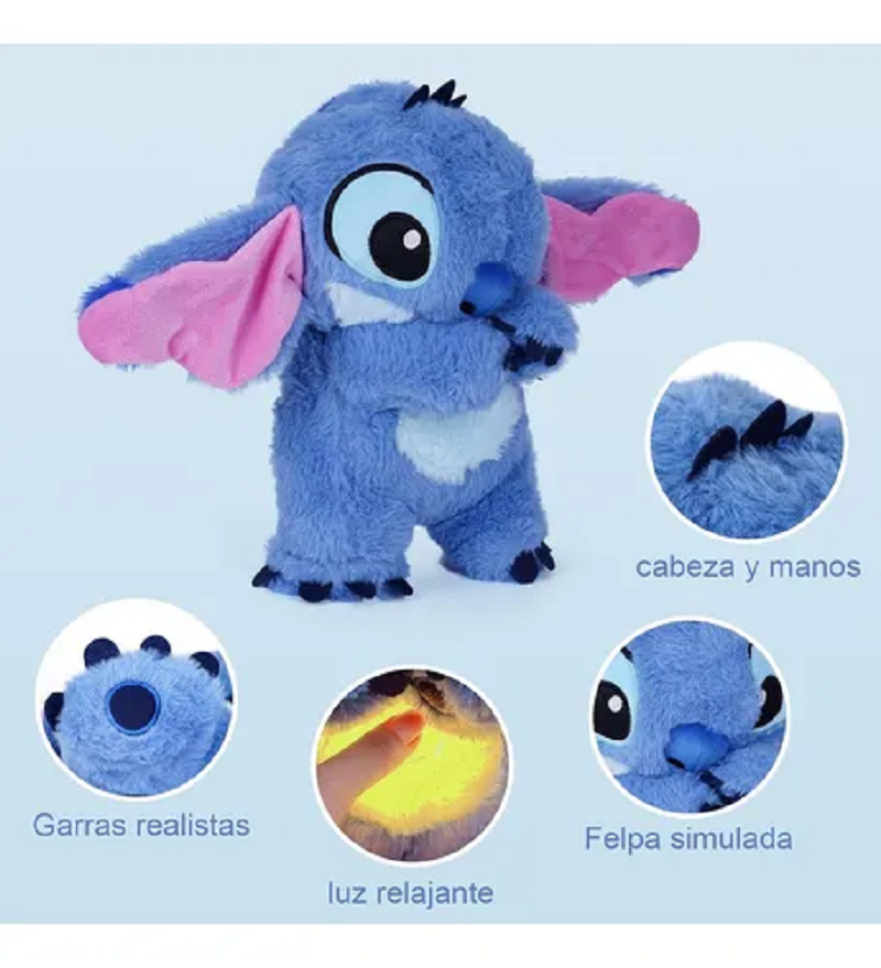 Peluche Stitch,Respira alivia ansiedad